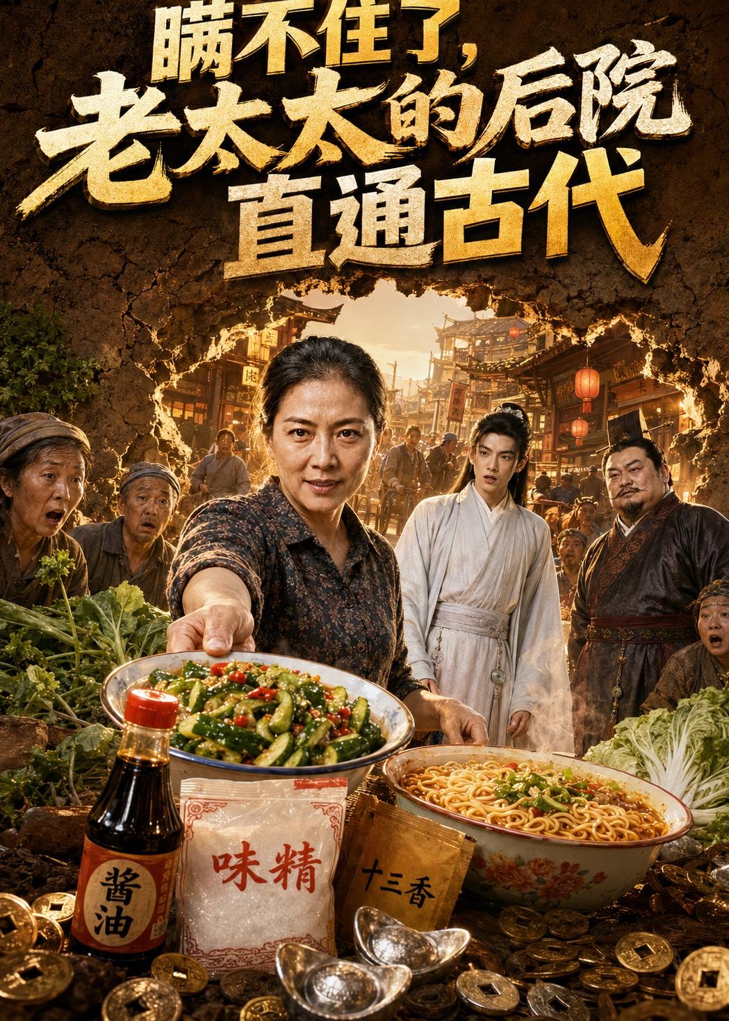 瞒不住了，老太太的后院直通古代(全集)