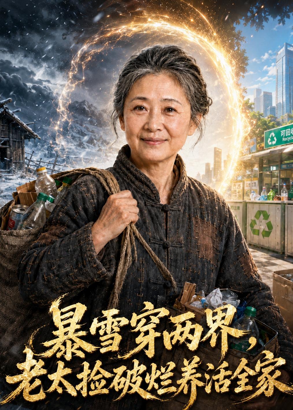 暴雪穿两界，老太捡破烂养活全家(全集)