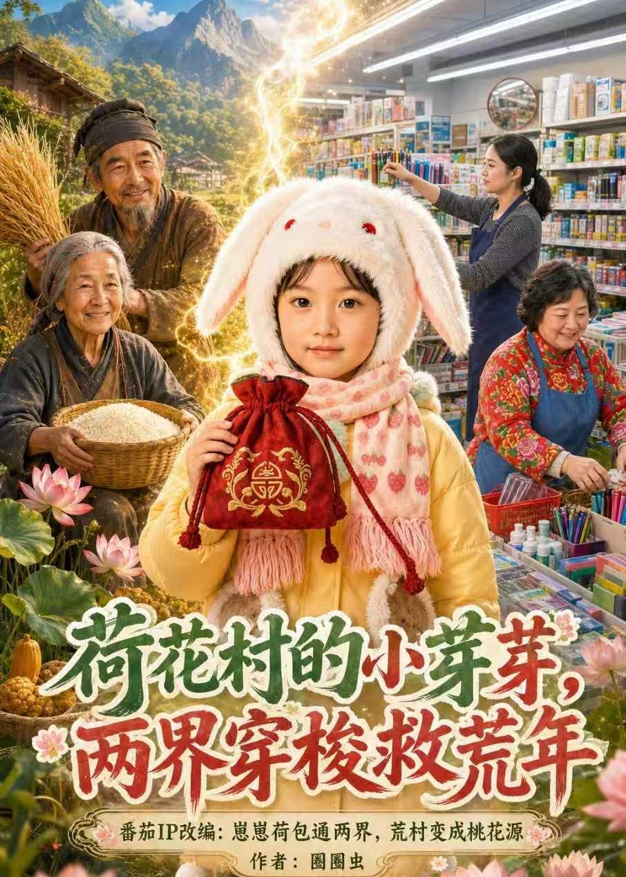 荷花村的小芽芽，两界穿梭救荒年(全集)