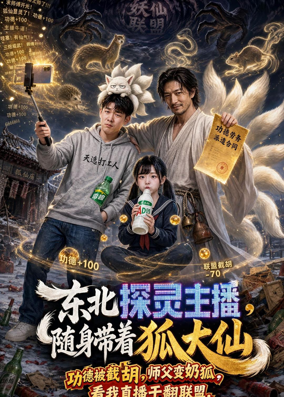 东北探灵主播，随身带着狐大仙(全集)
