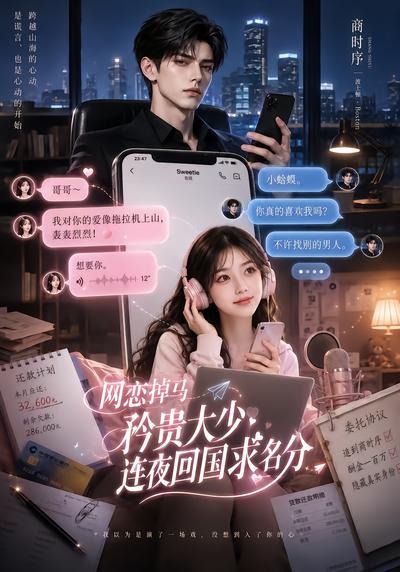 网恋掉马，矜贵大少连夜回国求名分(全集)